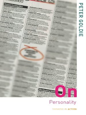 cover image of On Personality